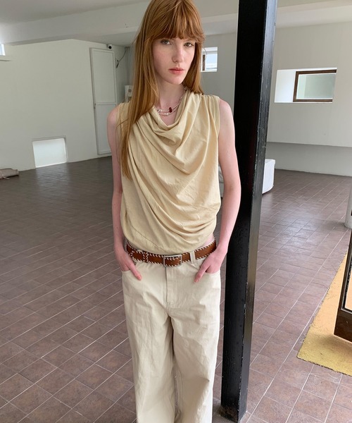 chuclla（チュクラ）の「【LONSLAN】2wayドレープ バックオープントップス CHLONW25s061（その他トップス・レディース・ホワイト/ライトベージュ/ブラック・FREE）」の14枚目の写真