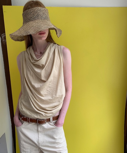 chuclla（チュクラ）の「【LONSLAN】2wayドレープ バックオープントップス CHLONW25s061（その他トップス・レディース・ホワイト/ライトベージュ/ブラック・FREE）」の16枚目の写真