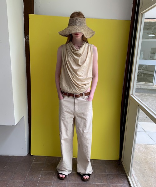 chuclla（チュクラ）の「【LONSLAN】2wayドレープ バックオープントップス CHLONW25s061（その他トップス・レディース・ホワイト/ライトベージュ/ブラック・FREE）」の17枚目の写真