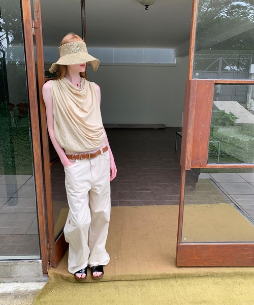 chuclla（チュクラ）の「【LONSLAN】2wayドレープ バックオープントップス CHLONW25s061（その他トップス・レディース・ホワイト/ライトベージュ/ブラック・FREE）」の18枚目の写真