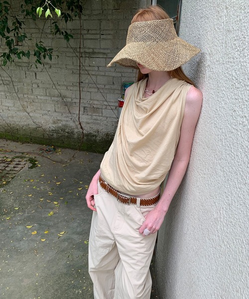 chuclla（チュクラ）の「【LONSLAN】2wayドレープ バックオープントップス CHLONW25s061（その他トップス・レディース・ホワイト/ライトベージュ/ブラック・FREE）」の20枚目の写真