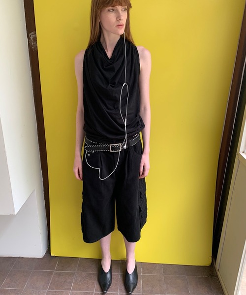 LONSLAN】2wayドレープ バックオープントップス CHLONW25s061