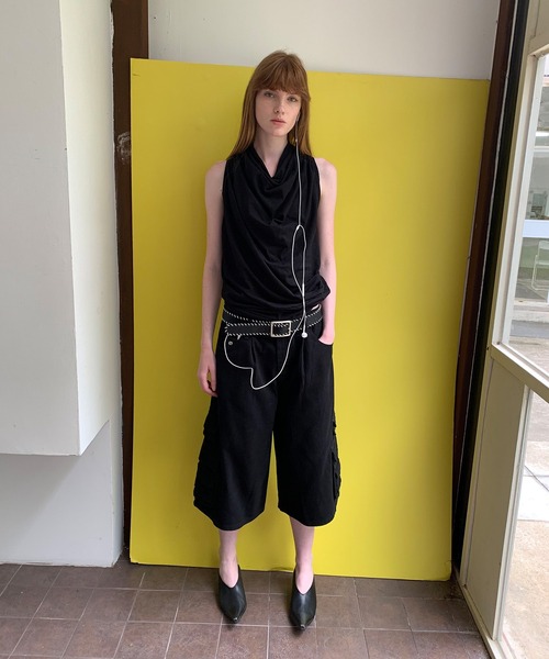 LONSLAN】2wayドレープ バックオープントップス CHLONW25s061