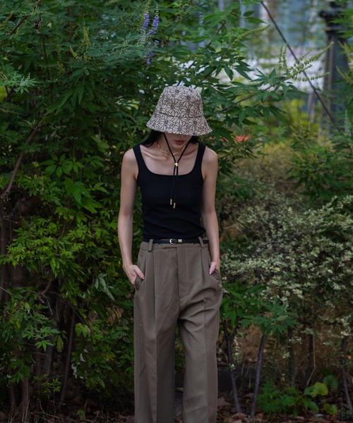 KATHARINE ROSS（キャサリンロス）の「【KATHARINE ROSS】【JUNK PRODUCTIONS】フラワー刺繍ハット（ハット・レディース・ブラック/オレンジ・MEDIUM）」の3枚目の写真