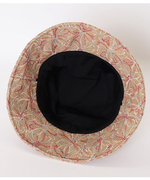 KATHARINE ROSS（キャサリンロス）の「【KATHARINE ROSS】【JUNK PRODUCTIONS】フラワー刺繍ハット（ハット・レディース・ブラック/オレンジ・MEDIUM）」の7枚目の写真