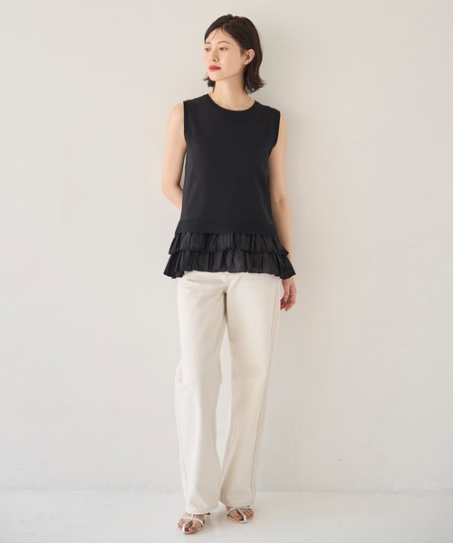meilmada（メイルマダ）の「ティアードフリルキャミソール（キャミソール・レディース・ホワイト/ブラック・FREE）」の12枚目の写真