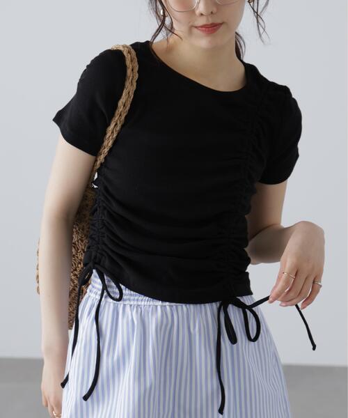FREE'S MART(フリーズマート)の「アシメドロストリブカットソー(Tシャツ/カットソー・レディース・ブラック/グレー/ピンク/ホワイト・FREE)」の10枚目の写真