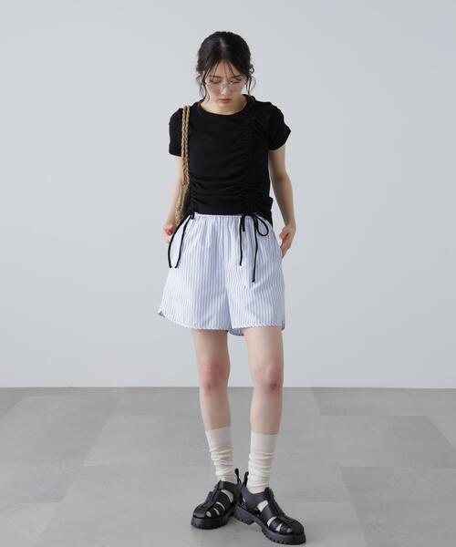 FREE'S MART(フリーズマート)の「アシメドロストリブカットソー(Tシャツ/カットソー・レディース・ブラック/グレー/ピンク/ホワイト・FREE)」の14枚目の写真