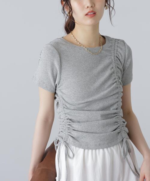 FREE'S MART(フリーズマート)の「アシメドロストリブカットソー(Tシャツ/カットソー・レディース・ブラック/グレー/ピンク/ホワイト・FREE)」の20枚目の写真