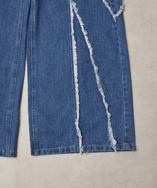 ANEDIST（アンディスト）の「フリンジデニムバギーパンツ（デニムパンツ・メンズ・ブルー/ブラック・M/L）」の14枚目の写真