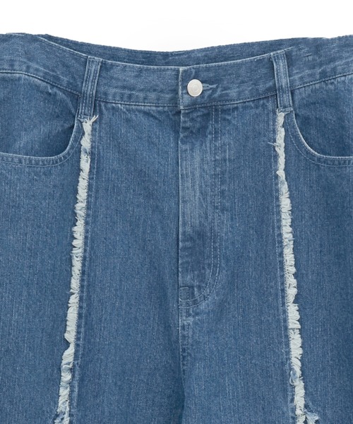 ANEDIST（アンディスト）の「フリンジデニムバギーパンツ（デニムパンツ・メンズ・ブルー/ブラック・M/L）」の16枚目の写真