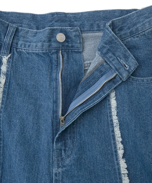 ANEDIST（アンディスト）の「フリンジデニムバギーパンツ（デニムパンツ・メンズ・ブルー/ブラック・M/L）」の17枚目の写真