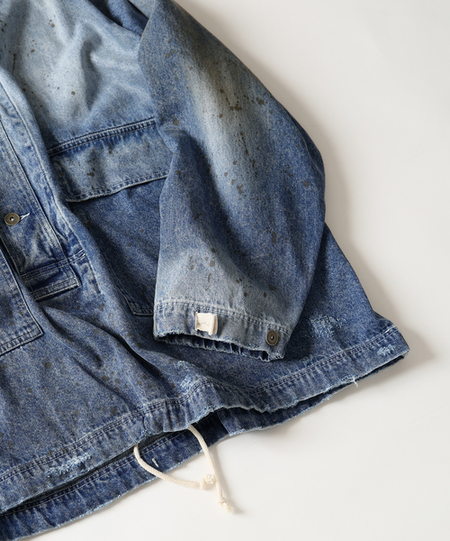 JOURNAL STANDARD J.S HOMESTEAD(ジャーナルスタンダードホームステッド)の「J.S.Homestead / ガナーズ デニム オーバー スモック(その他アウター・メンズ・ネイビー/ブラック・MEDIUM/LARGE)」の14枚目の写真