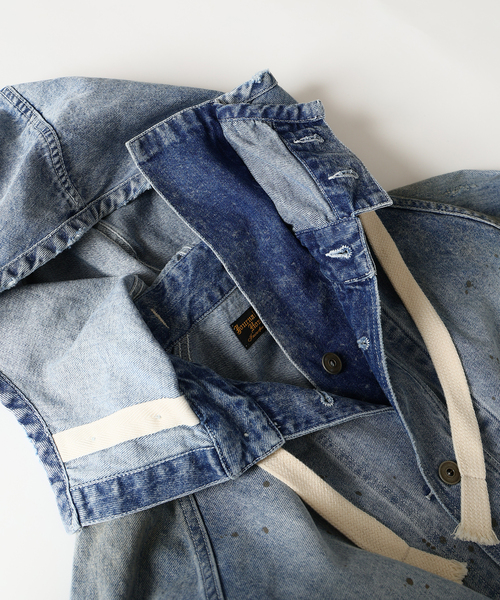 JOURNAL STANDARD J.S HOMESTEAD(ジャーナルスタンダードホームステッド)の「J.S.Homestead / ガナーズ デニム オーバー スモック(その他アウター・メンズ・ネイビー/ブラック・MEDIUM/LARGE)」の17枚目の写真