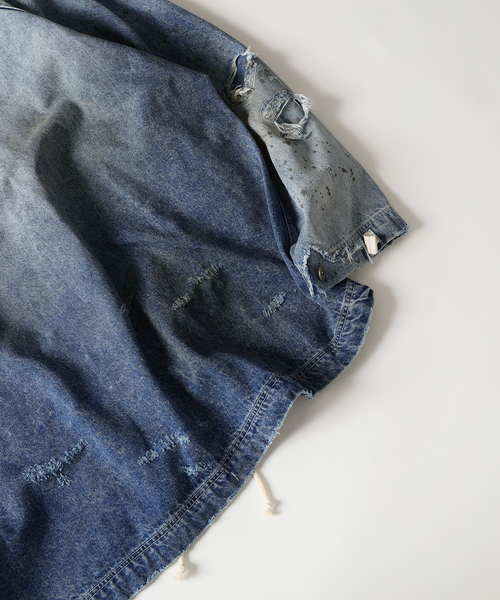 JOURNAL STANDARD J.S HOMESTEAD(ジャーナルスタンダードホームステッド)の「J.S.Homestead / ガナーズ デニム オーバー スモック(その他アウター・メンズ・ネイビー/ブラック・MEDIUM/LARGE)」の18枚目の写真