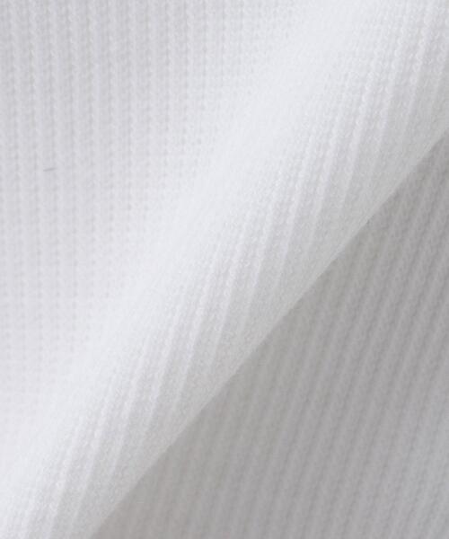 INGNI（イング）の「リボン付レースリブトップス（Tシャツ/カットソー・レディース・オフホワイト/ライトピンク/ブラック・M）」の7枚目の写真