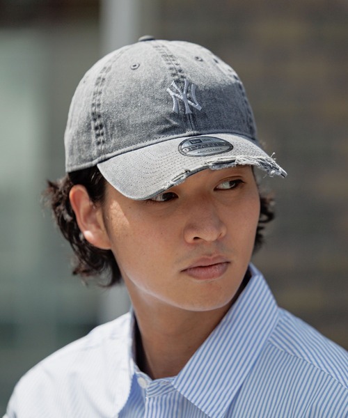 RAGEBLUE（レイジブルー）の「【NEW ERA/ニューエラ】9TWENTY MLB/ダメージキャップ（キャップ・メンズ・ダークブラウン/ブラック・FREE）」の2枚目の写真