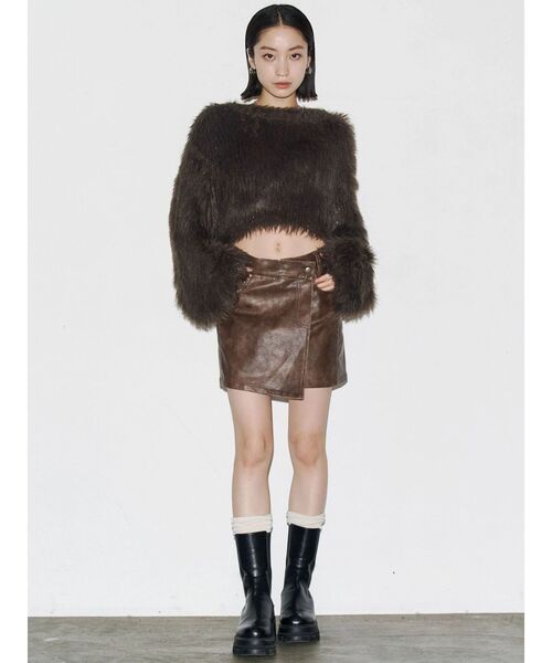 EMODA(エモダ)の「サイドゴアタンクブーツ(ブーツ・レディース・ブラック/ブラウン・SMALL/MEDIUM/LARGE)」の8枚目の写真