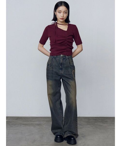 EMODA（エモダ）の「サイドゴアタンクブーツ（ブーツ・レディース・ブラック/ブラウン・SMALL/MEDIUM/LARGE）」の15枚目の写真