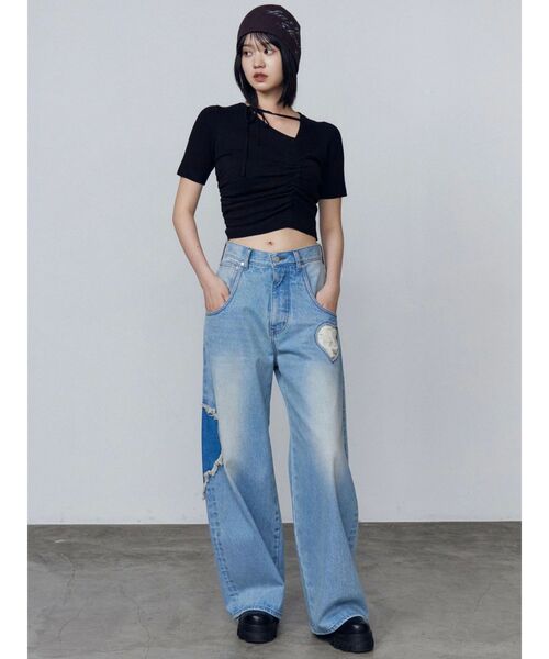 【美品】EMODA サイドゴア　タンク　ブーツ　エモダ セール】サイドゴアタンクブーツ（ブーツ）｜EMODA（エモダ）の