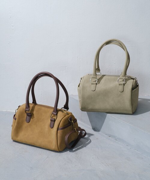 Kastane(カスタネ)の「【500mlペットボトル収納可】2WAYボストンBAG(ボストンバッグ・レディース・ブラック/ブラウン/カーキ・FREE)」の5枚目の写真