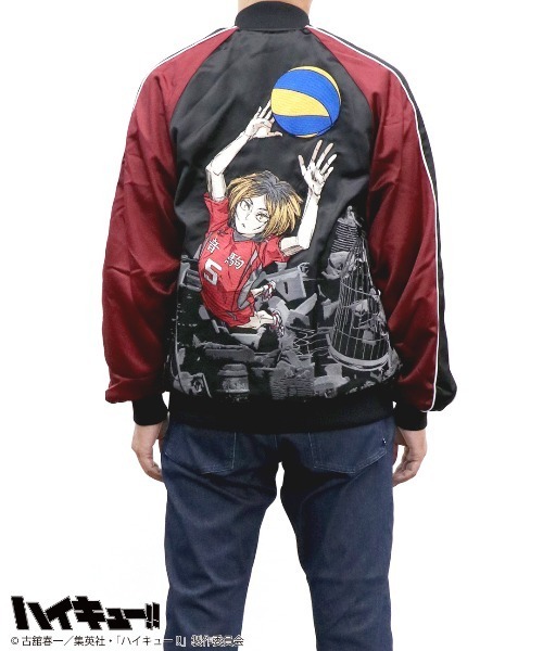 RUGGEDWORKS(ラゲッドワークス)の「【ハイキュー!!】孤爪研磨 スカジャン(スカジャン・メンズ・ブラック・L/LL/M)」の16枚目の写真