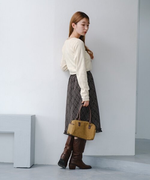 Kastane（カスタネ）の「チェックシアーミドルスカート（スカート・レディース・グリーン・FREE）」の11枚目の写真