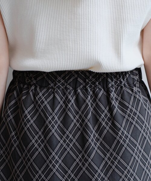 Kastane（カスタネ）の「チェックシアーミドルスカート（スカート・レディース・グリーン・FREE）」の13枚目の写真
