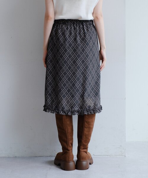 Kastane（カスタネ）の「チェックシアーミドルスカート（スカート・レディース・グリーン・FREE）」の18枚目の写真