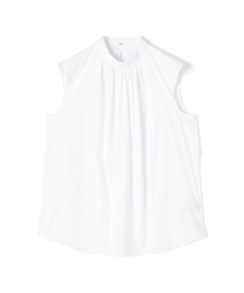 TOMORROWLAND collection（トゥモローランドコレクション）の「ストレッチブロード ハイネックブラウス（シャツ/ブラウス・レディース・ブラック/ホワイト・36）」の2枚目の写真