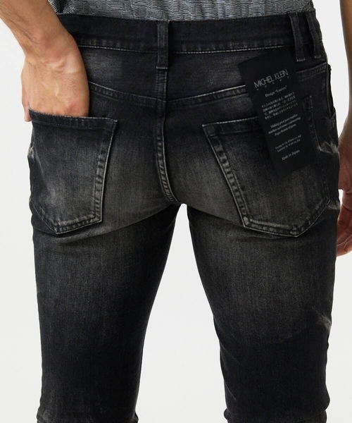 MICHEL KLEIN HOMME   （ミッシェルクランオム）の「【2025年モデル】《日本製》ブラックオーシャンデニムパンツ（デニムパンツ・メンズ・ブラック・MEDIUM/LARGE）」の9枚目の写真