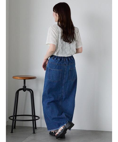 ehka sopo(エヘカソポ)の「花メッシュプルオーバー(Tシャツ/カットソー・レディース・オフホワイト/ブラック/ピンク・F)」の19枚目の写真