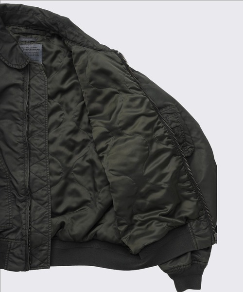 FIDELITY(フィデリティ)の「VINTAGE WASH FLIGHT JKT / CWU-45P / フライトジャケット(ミリタリージャケット・メンズ・カーキ/ブラック/オリーブ・MEDIUM/LARGE)」の18枚目の写真