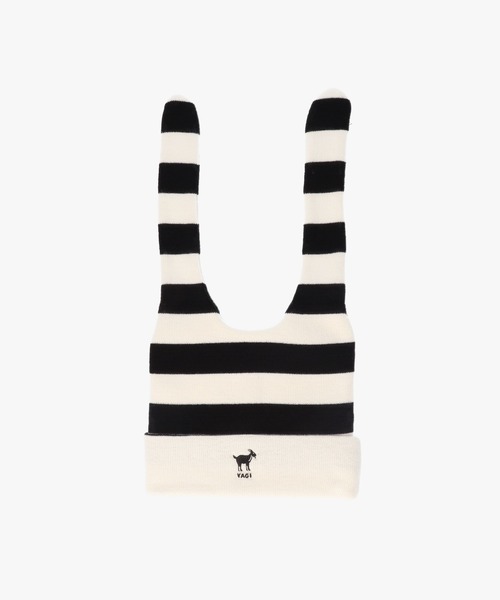 KANGOL（カンゴール）の「KANGOL YAGI Rabbit Ears Beanie / カンゴール（ニットキャップ/ビーニー・レディース・ナチュラル/ブラック/ブラック×ホワイト/ピンク・ONE SIZE）」の2枚目の写真