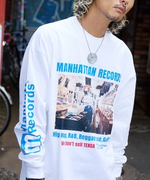 TENGA(eK)TENGA×Manhattan Records Long sleeve TEE(TVc/Jbg\[)
