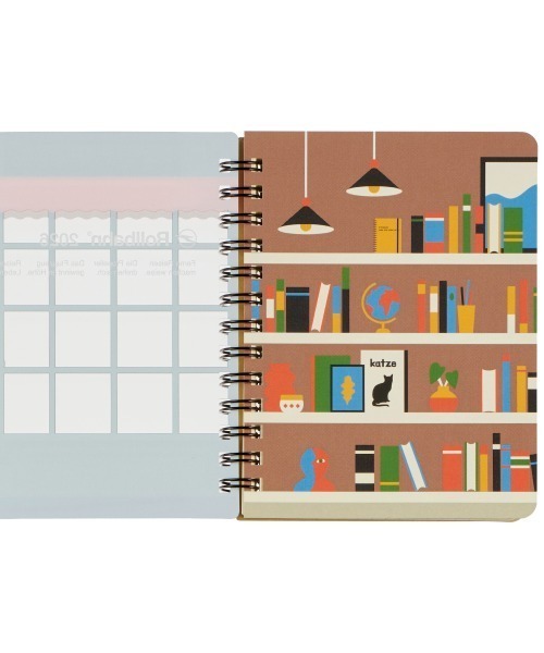 Rollbahn（ロルバーン）の「【2026年版／2025年10月始まり手帳】ロルバーンダイアリー カシェ M（手帳/メモ帳・レディース・ホワイト/グリーン・FREE）」の5枚目の写真