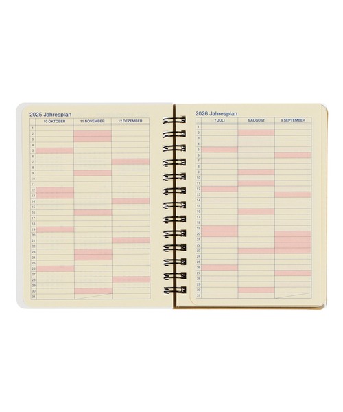 Rollbahn（ロルバーン）の「【2026年版／2025年10月始まり手帳】ロルバーンダイアリー カシェ M（手帳/メモ帳・レディース・ホワイト/グリーン・FREE）」の10枚目の写真