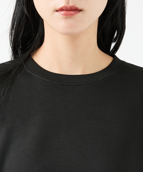 FORTUNA HOMME(フォルトゥナオム)の「【FORTUNA/フォルトゥナ】ECOTECコクーンシルエットロングTシャツ/ユニセックス【WEB限定】(Tシャツ/カットソー・メンズ・ブラック/ホワイト/グレイッシュベージュ・L/M)」の10枚目の写真