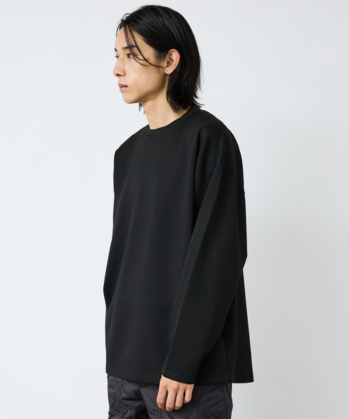 FORTUNA HOMME(フォルトゥナオム)の「【FORTUNA/フォルトゥナ】ECOTECコクーンシルエットロングTシャツ/ユニセックス【WEB限定】(Tシャツ/カットソー・メンズ・ブラック/ホワイト/グレイッシュベージュ・L/M)」の14枚目の写真