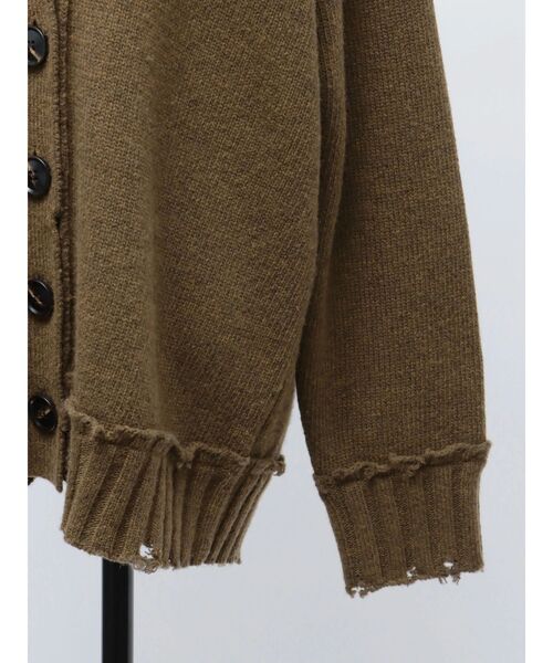 VEQUM（VEQUM）の「【VEQUM】SHETLAND WOOL CLUSH CD（カーディガン/ボレロ・レディース・グレー/ブラウン/ベージュ・FREE）」の11枚目の写真