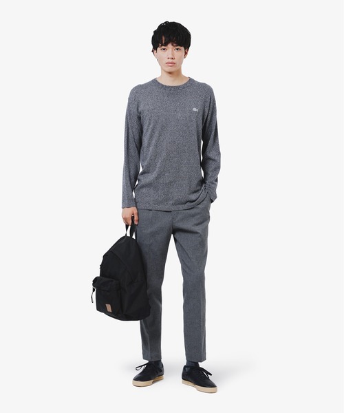 LACOSTE(ラコステ)の「サスティナブルニットTシャツ(Tシャツ/カットソー・メンズ・ブラック/ホワイト/ダークインディゴブルー/チャコール・2/4/3/5)」の21枚目の写真