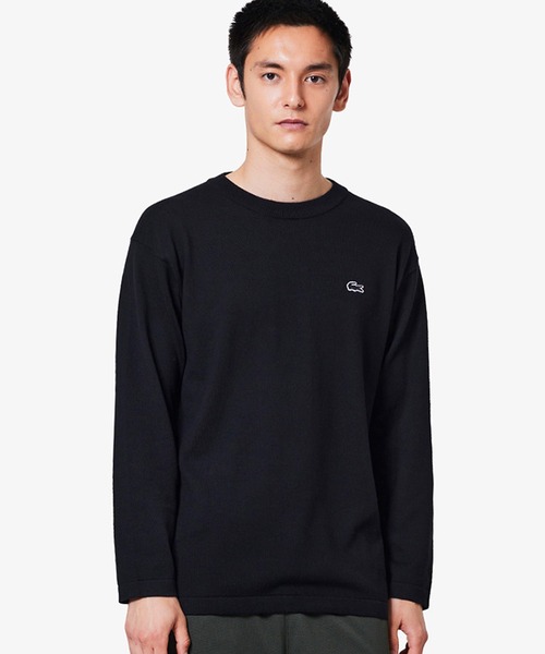 LACOSTE(ラコステ)の「サスティナブルニットTシャツ(Tシャツ/カットソー・メンズ・ブラック/ホワイト/ダークインディゴブルー/チャコール・2/4/3/5)」の15枚目の写真