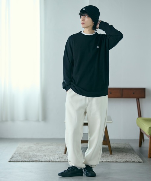 LACOSTE(ラコステ)の「サスティナブルニットTシャツ(Tシャツ/カットソー・メンズ・ブラック/ホワイト/ダークインディゴブルー/チャコール・2/4/3/5)」の11枚目の写真
