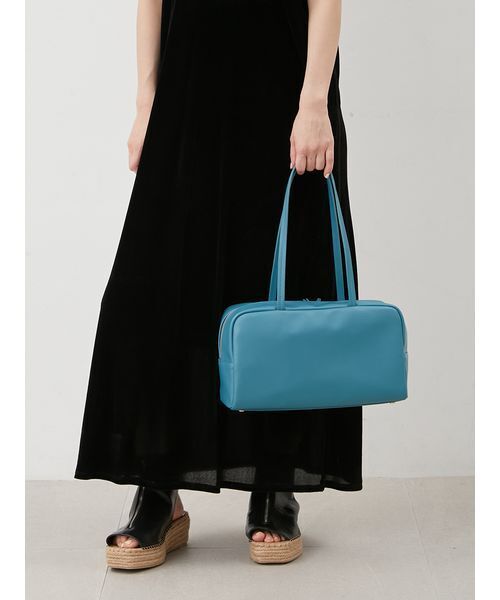 Mila Owen（ミラオーウェン）の「ソフトボストントートバッグ（トートバッグ・レディース・ターコイズブルー/ブラック/ブラウン・F）」の15枚目の写真