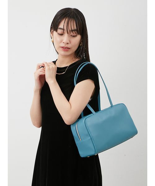 Mila Owen（ミラオーウェン）の「ソフトボストントートバッグ（トートバッグ・レディース・ターコイズブルー/ブラック/ブラウン・F）」の16枚目の写真