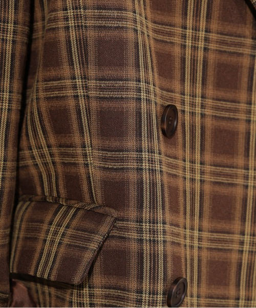 N.（N. Natural Beauty Basic）（エヌエヌナチュラルビューティーベーシック）の「チェックジャケット（テーラードジャケット・レディース・ベージュ系その他/ブラウン・MEDIUM）」の4枚目の写真