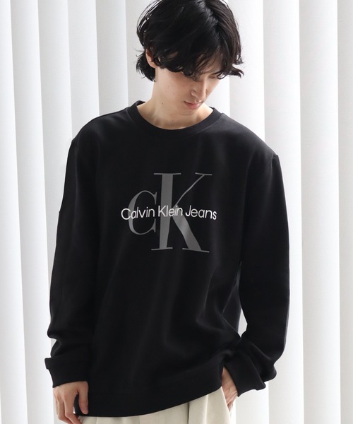 Calvin Klein(カルバン・クライン)の「【Calvin Klein/カルバンクライン】 MONOLOGO LOGO JEANS CREW NECK SWEATSHIRT/モノグラム プリント クルーネック スウェット トレーナー(スウェット・メンズ・ブラック/ホワイト・S/M/L/XL)」の21枚目の写真