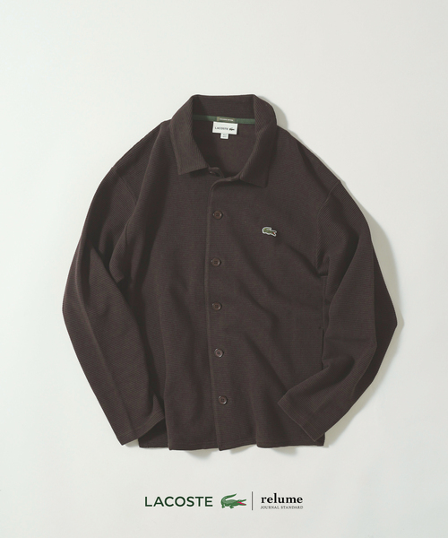ジャーナルスタンダードrelume 別注 ヘビーピケ ジャケット カーディガン LACOSTE / ラコステ 別注 ヘビーピケ シャツ ジャケット（カーディガン
