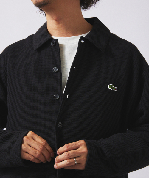 JOURNAL STANDARD ラコステ　シャツジャケット　ボタンカーディガン LACOSTE / ラコステ 別注 ヘビーピケ シャツ ジャケット（カーディガン