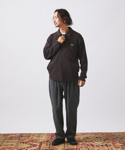 LACOSTE / ラコステ 別注 ヘビーピケ シャツ ジャケット（カーディガン